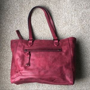 NWT Frye Melissa Zip Tote Sangria